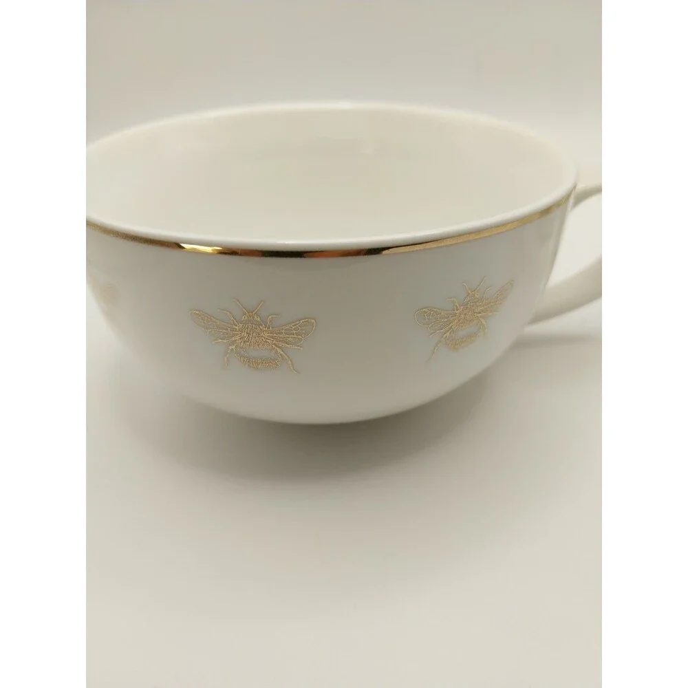Grace Teaware Queen Bee Tea for One Teapot with Diffuser Teacup Porcelain NEW EX
